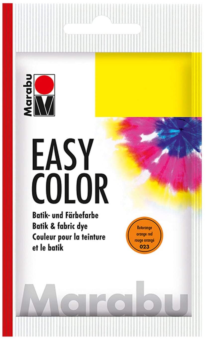 marabu easy colour fabric dye red orange