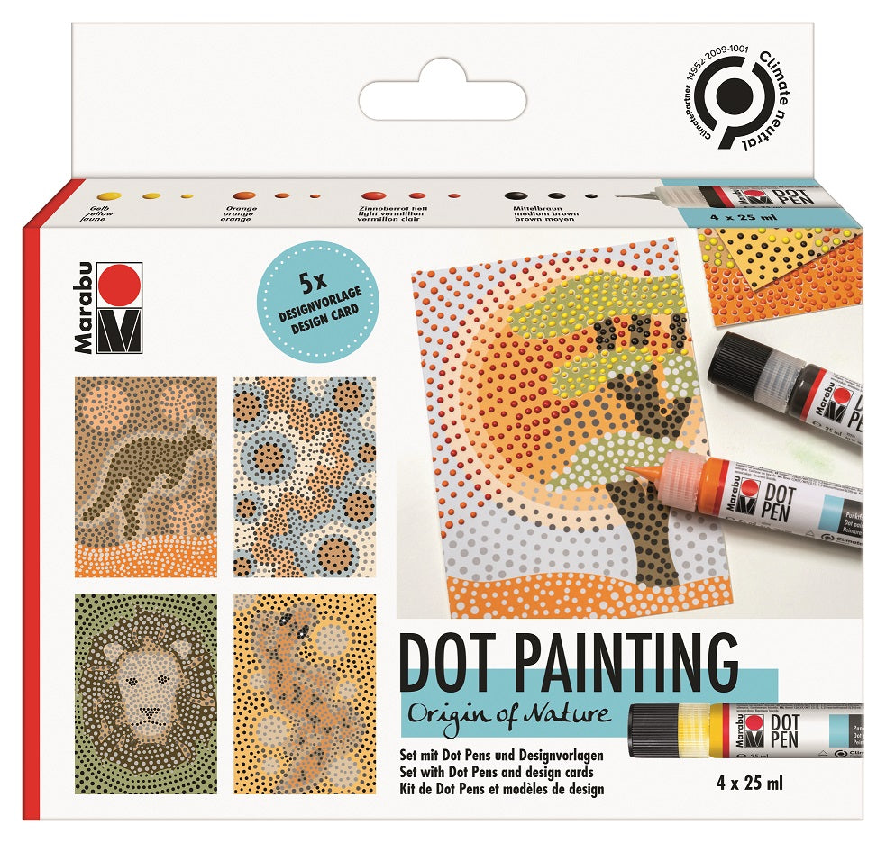 marabu dot pen set origin of nature