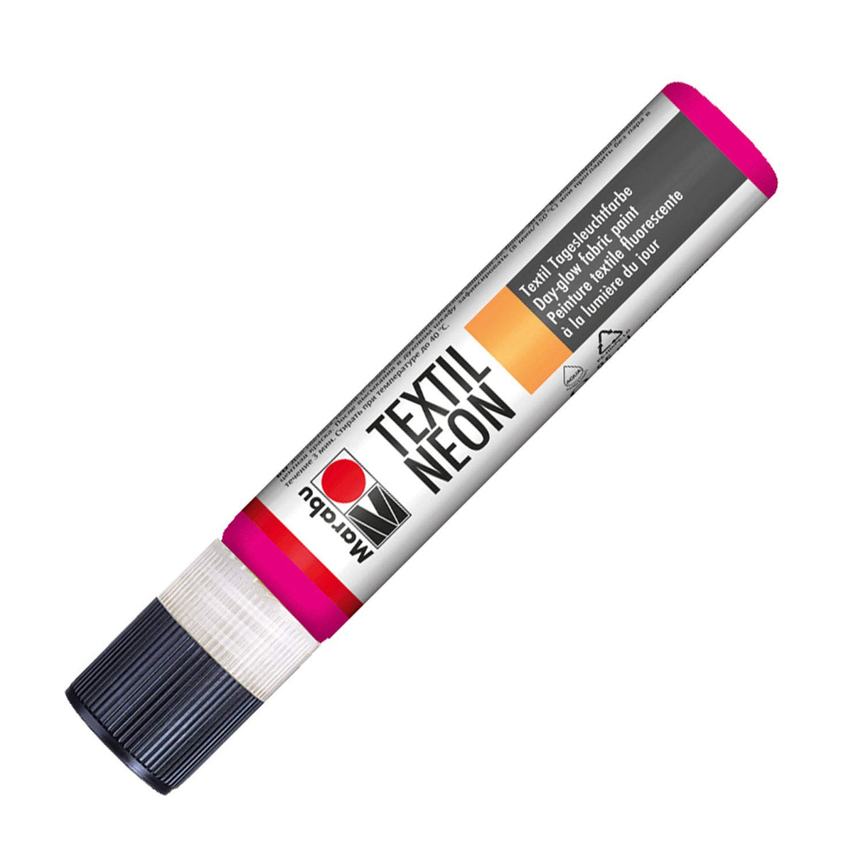 marabu textil neon liner pink 25ml fabric paint pen (334)