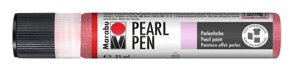 Marabu Pearl Pen 25ml Shimmer Red