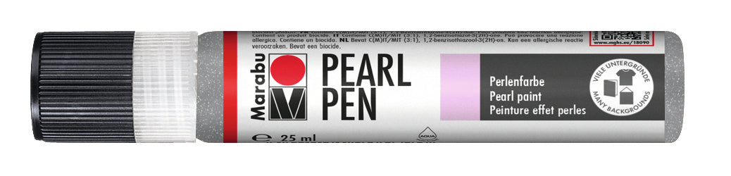 Marabu Pearl Pen 25ml Shimmer Silver