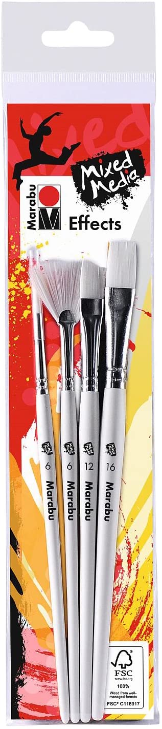 marabu effects paint brush set
