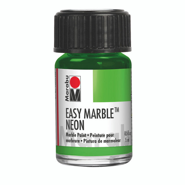 marabu easy marble paint neon green