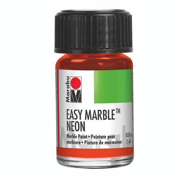 marabu easy marble paint neon orange