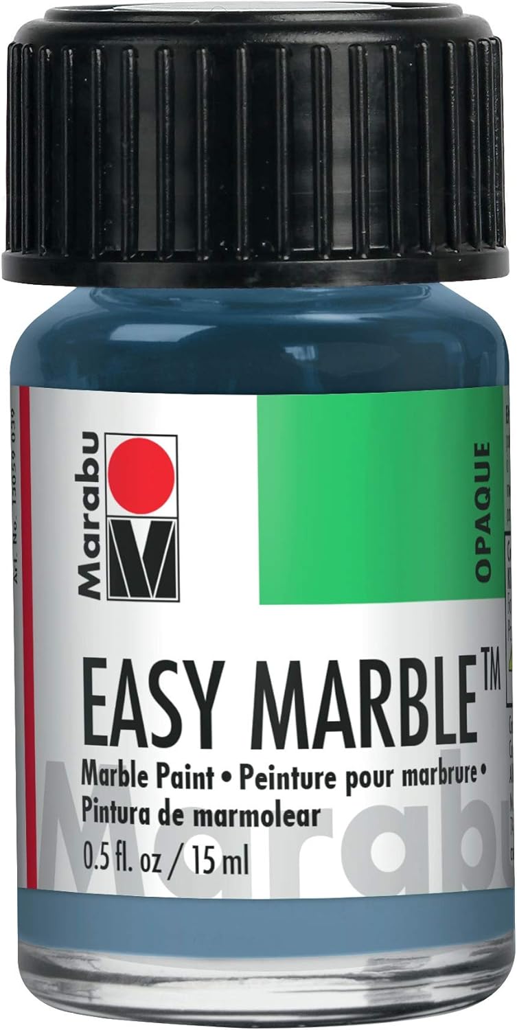 Marabu Easy Marble Paint 15ml Grey Blue (140)