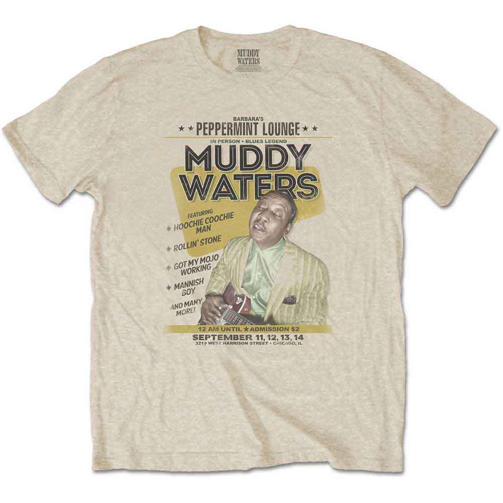Muddy Waters Men's T-Shirt Peppermint Lounge Sand (XXL)