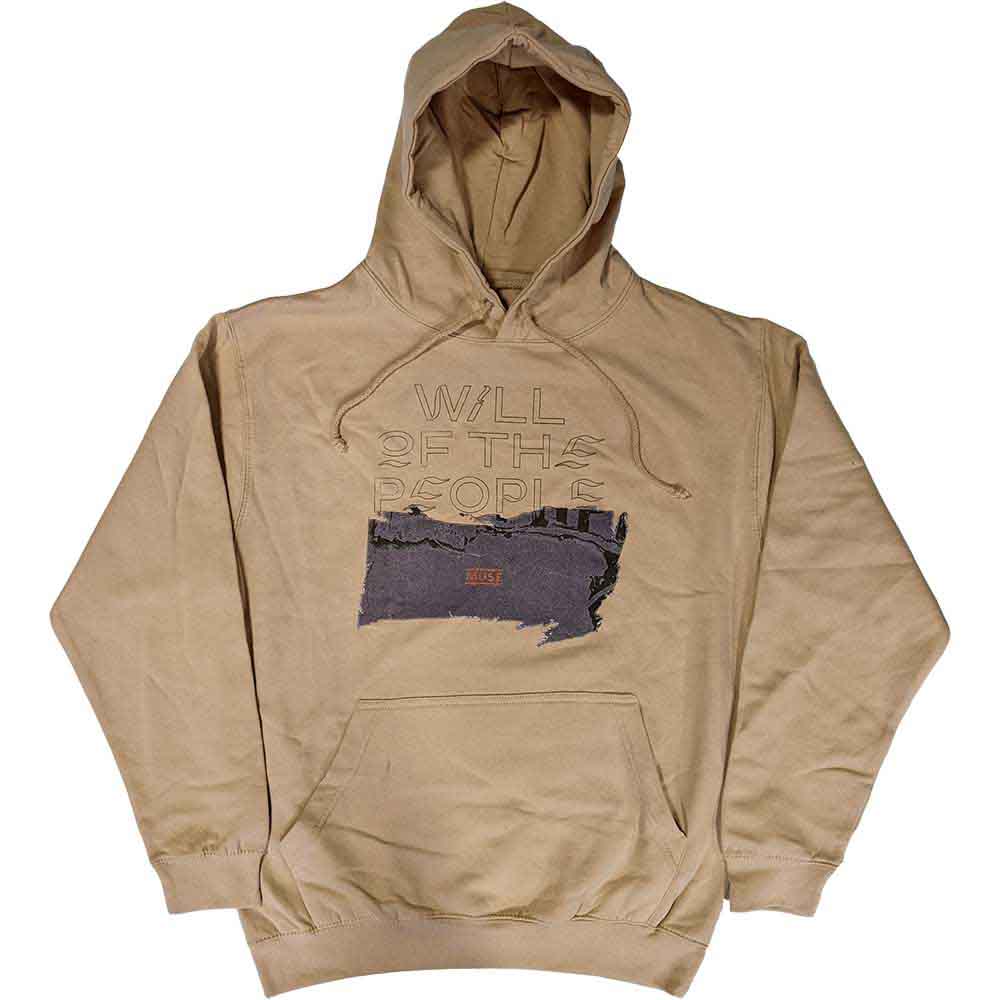 Muse Unisex Pullover Hoodie Will Of The People Sand (XXL)