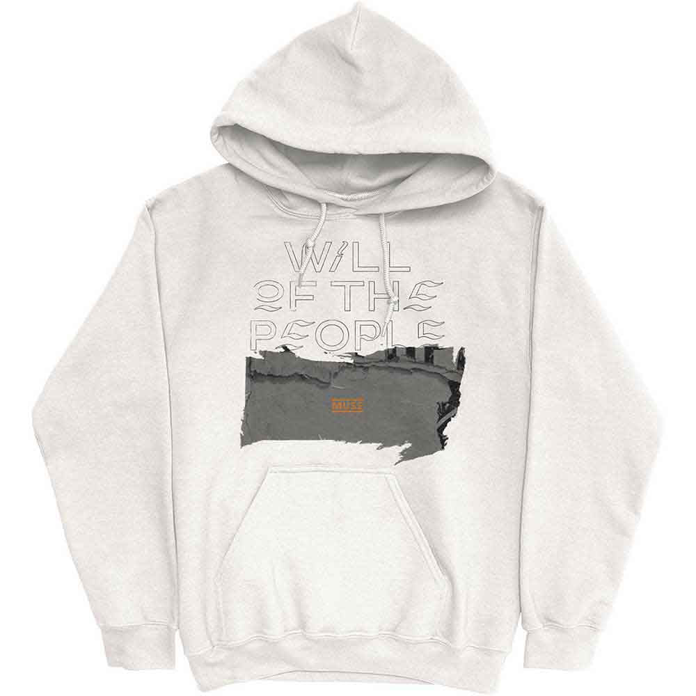 Muse Unisex Pullover Hoodie Will Of The People White (XXL)