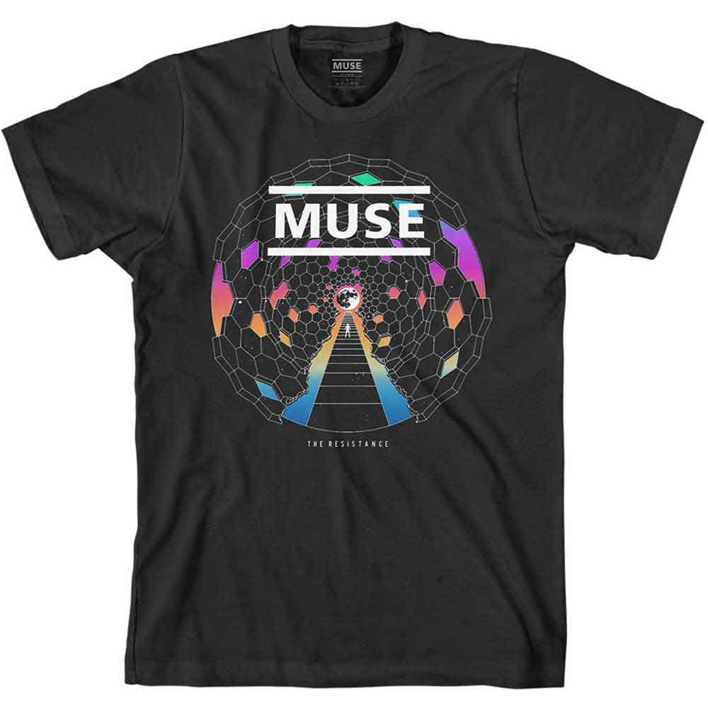 Muse Unisex T-Shirt Resistance Moon Black (S)
