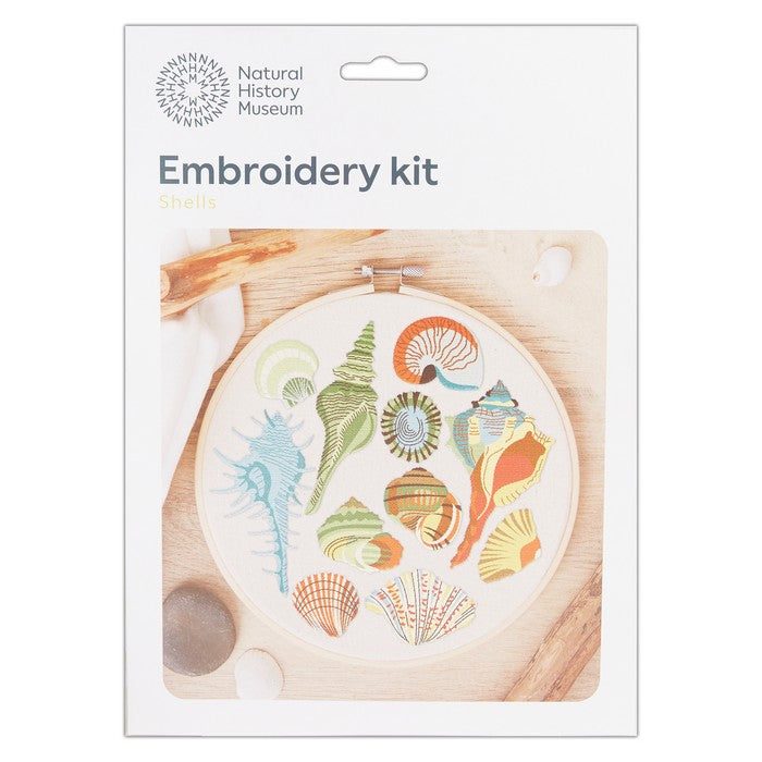 Natural History Museum 8" Embroidery Kit - Shells