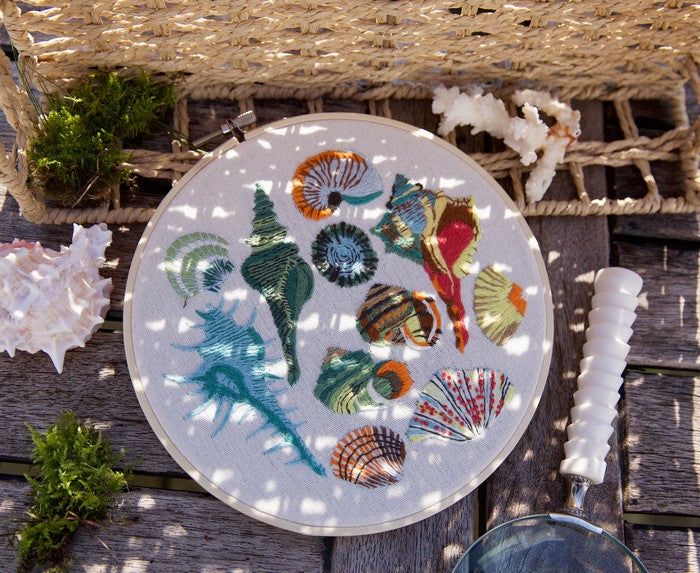 Natural History Museum 8" Embroidery Kit - Shells