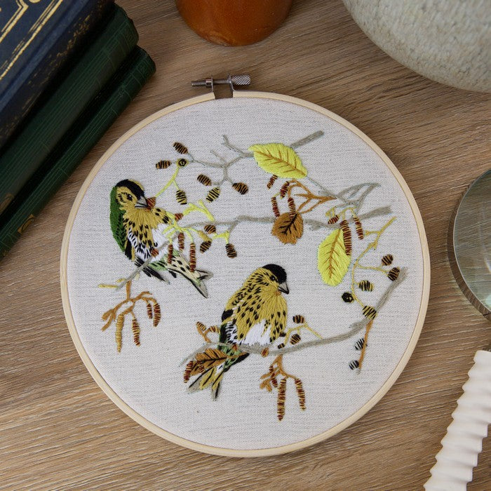 Natural History Museum 8" Embroidery Kit - Siskins
