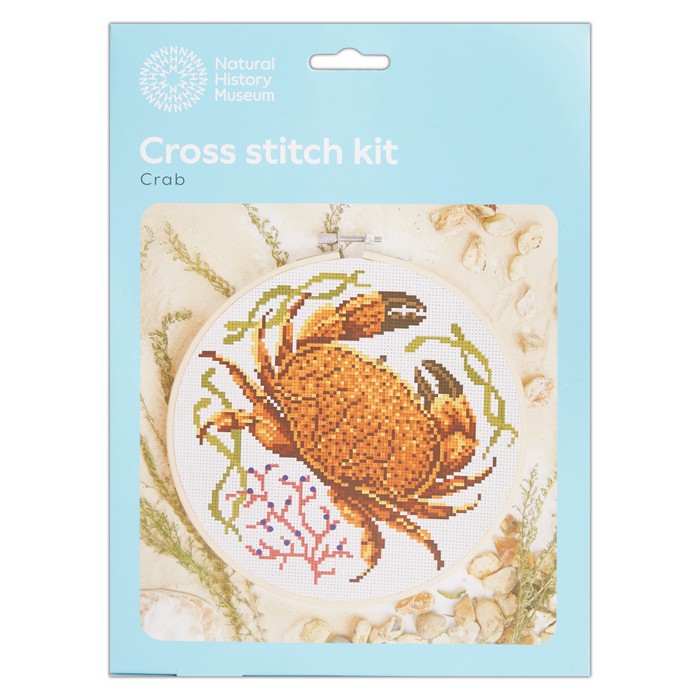 Natural History Museum 5" Cross Stitch Kit - Crab