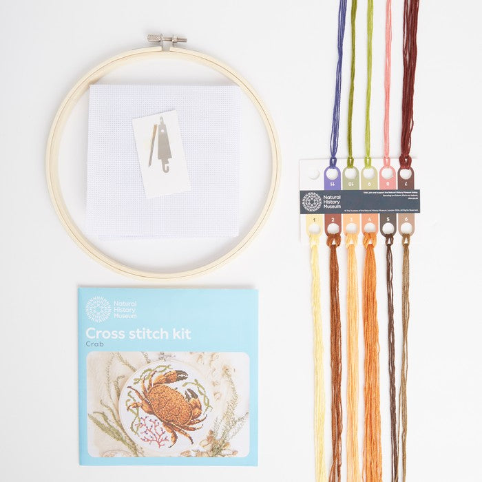 Natural History Museum 5" Cross Stitch Kit - Crab