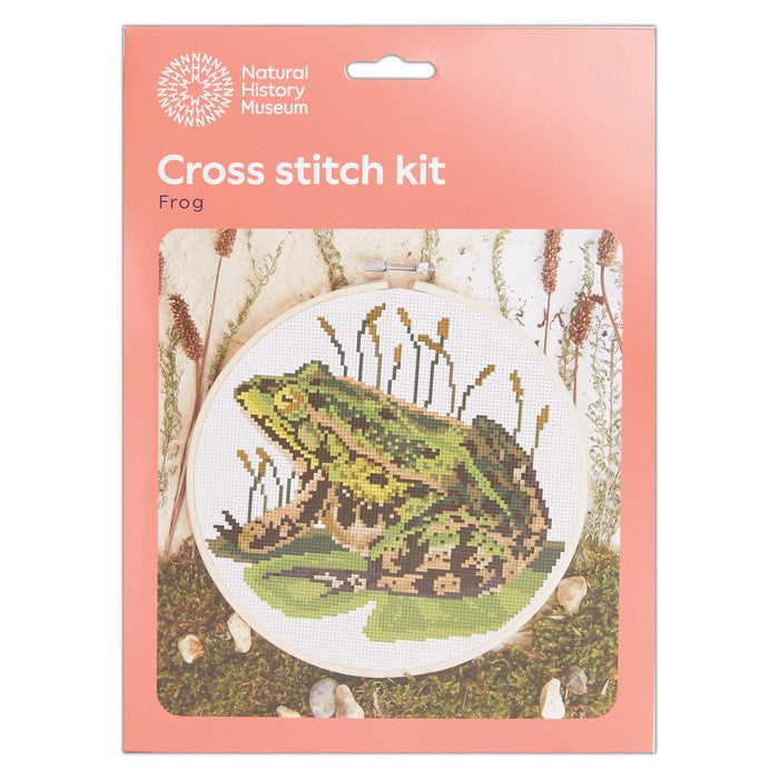 Natural History Museum 5" Cross Stitch Kit - Frog