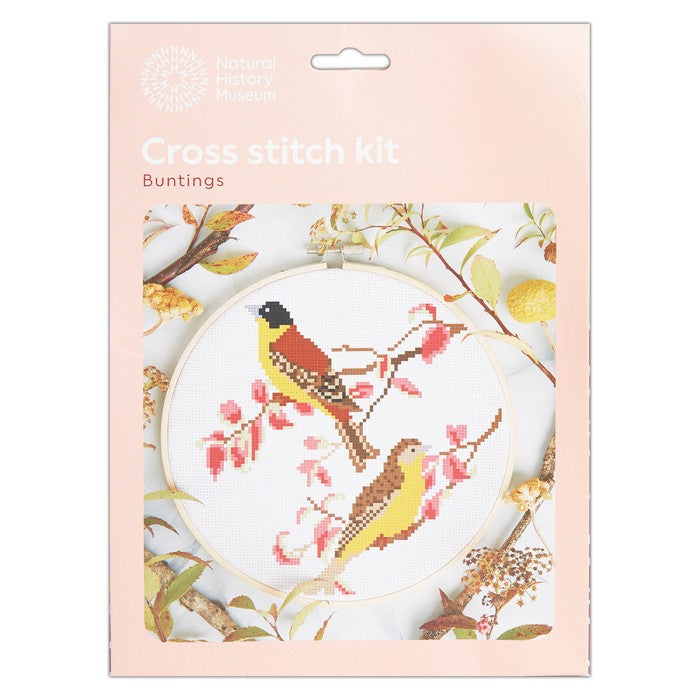 Natural History Museum 5" Cross Stitch Kit - Buntings