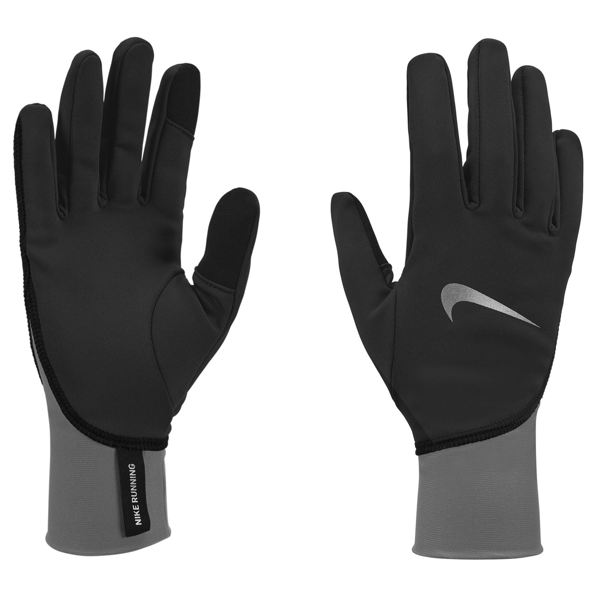 Nike Womens Pacer Midweight Running Gloves Black (XS)