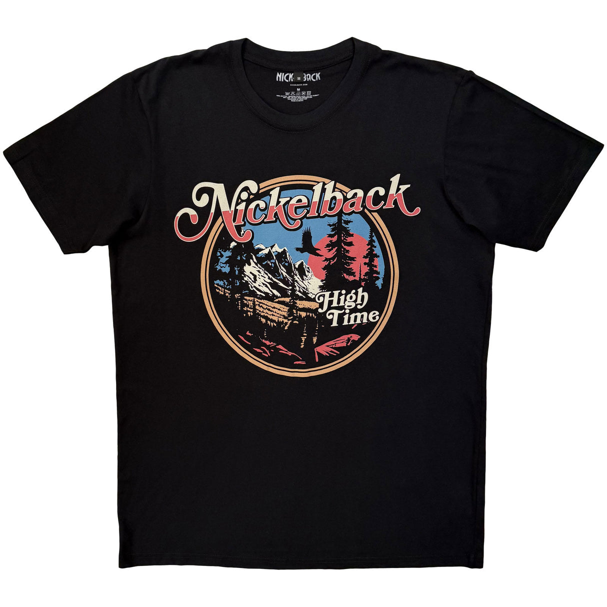 Nickelback Unisex Carbon T-Shirt High Time Black (XL)