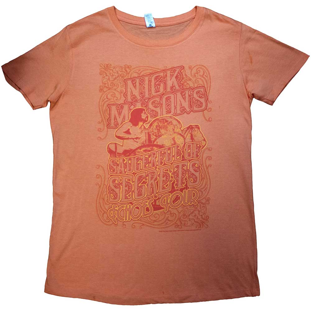Nick Mason's Saucerful of Secrets Ladies T-Shirt Echoes Tour (Ex-Tour) Orange (XL)