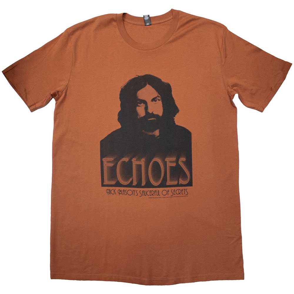 Nick Mason's Saucerful of Secrets Unisex T-Shirt Meddle Photo (Ex-Tour) Brown (M)
