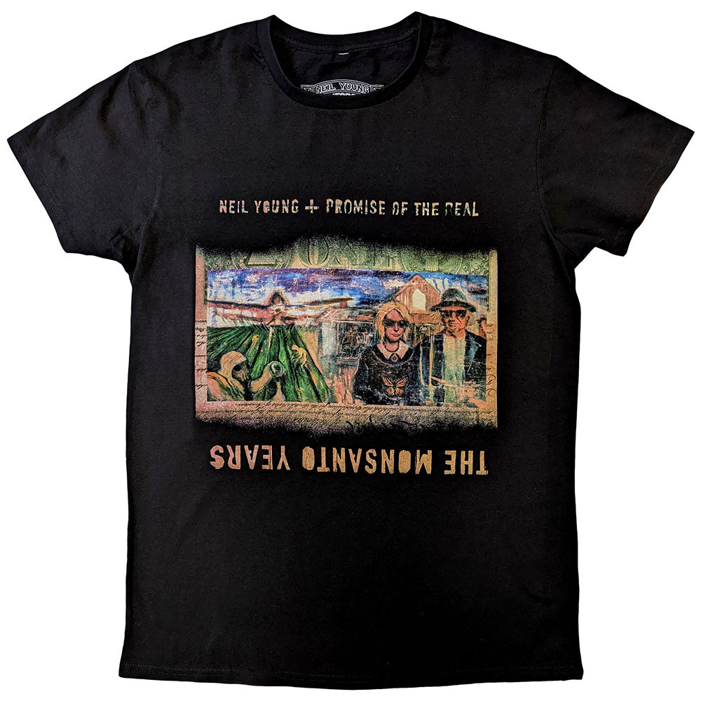 Neil Young Unisex T-Shirt Monsanto Years Black (L)