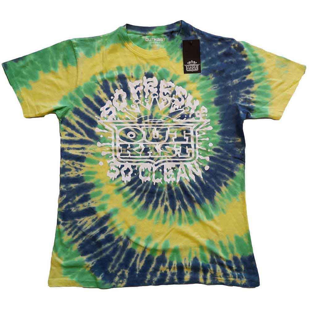 Outkast Unisex T-Shirt So Fresh (Dip-Dye) Green (XXL)