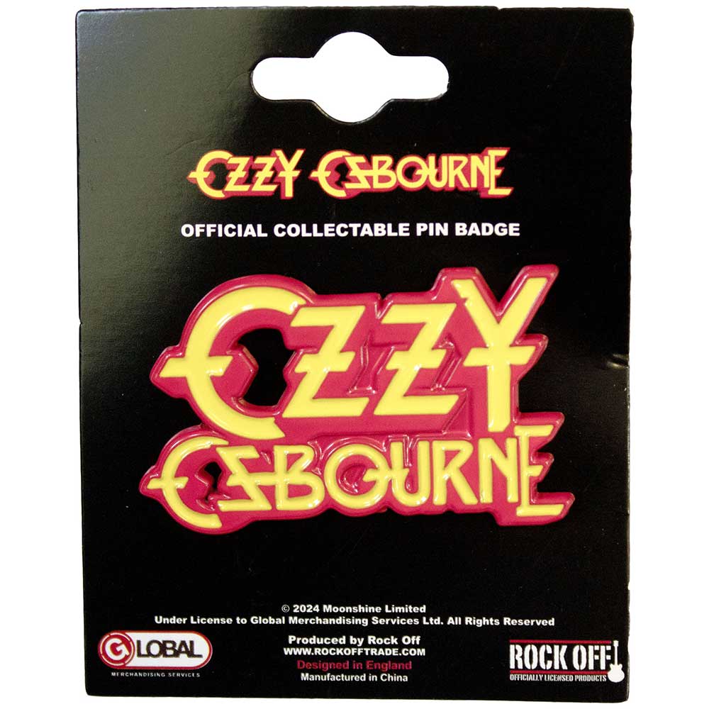Ozzy Osbourne Pin Badge Stacked Logo