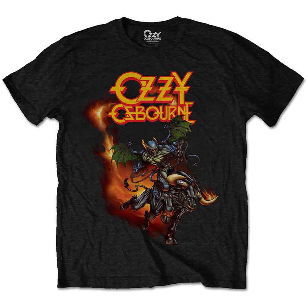 Ozzy Osbourne Men's T-Shirt Demon Bull Black (XL)