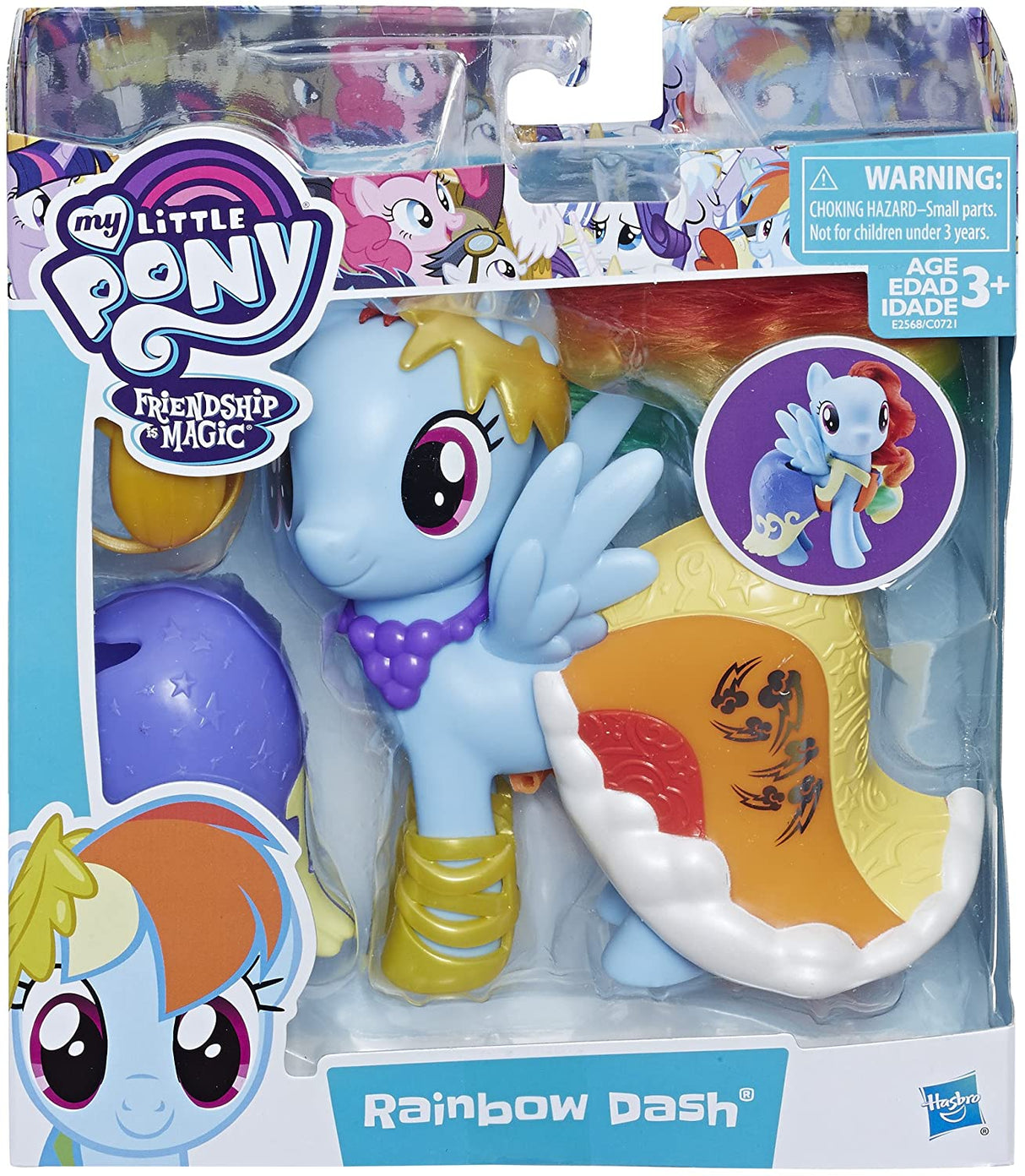 Hasbro My Little Pony The Movie Rainbow Dash Snap On Fashion Figure