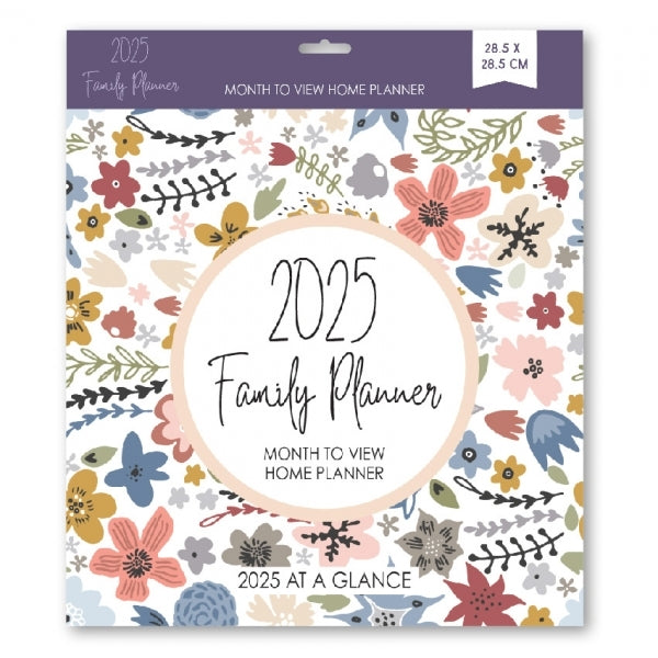 Martello 2025 Calendar Family Planner 12" x 12"