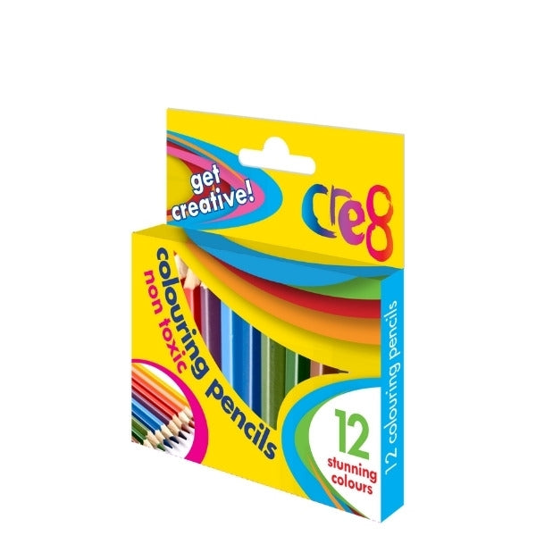 Cre8 Colouring Pencils Half Size (12pk)