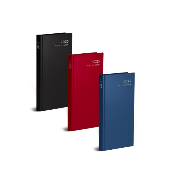 Martello 2025 Slim Week to View Pocket Diary (Classic Colours)