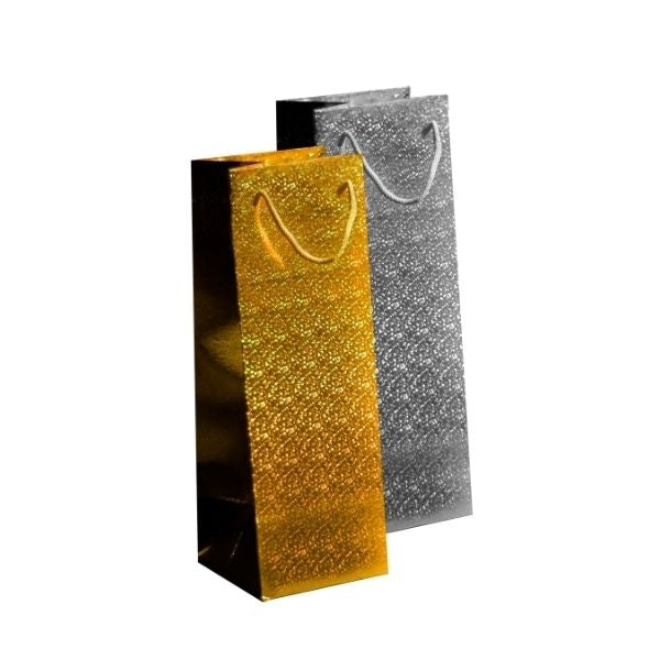 Martello Holographic Bottle Bag Gold/Silver (2pk)