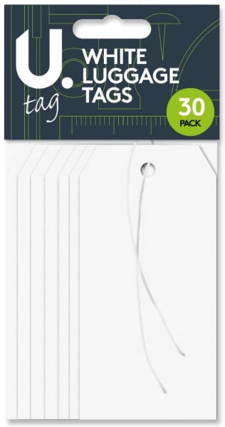 U.Tag White Luggage Tags (30pk)
