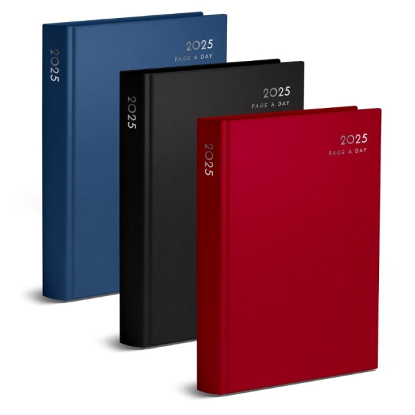 Martello 2025 A4 Page a Day (Full Weekend) Diary (Classic Colours)
