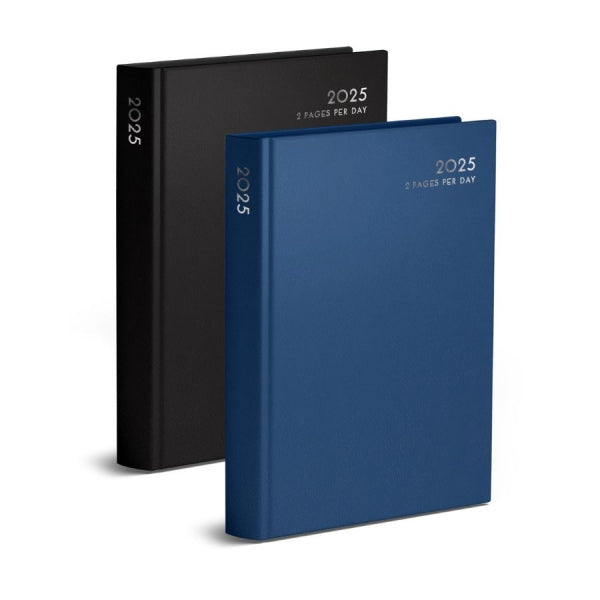 Martello 2025 A4 2 Pages per Day DIary (Classic Colours)