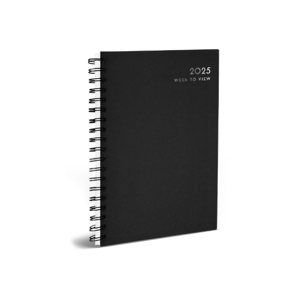 Martello 2025 A5 Week to View Diary Spiral Bound (Classic Colours)