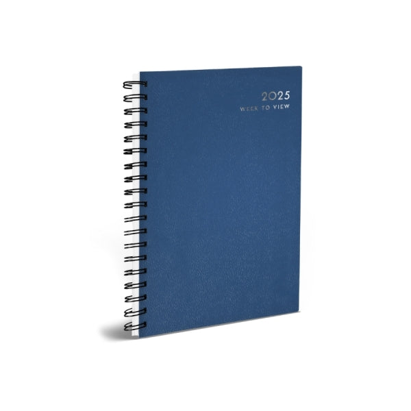 Martello 2025 A5 Week to View Diary Spiral Bound (Classic Colours)