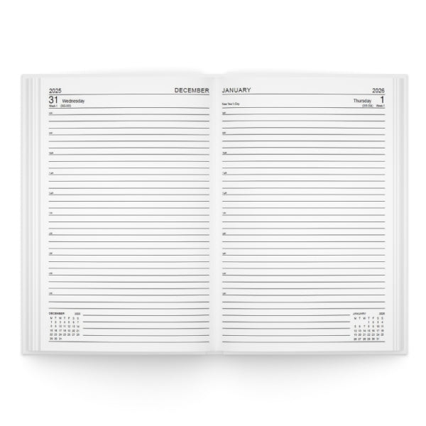 Martello 2026 A4 Page a Day (Full Weekend) Diary (Classic Colours)