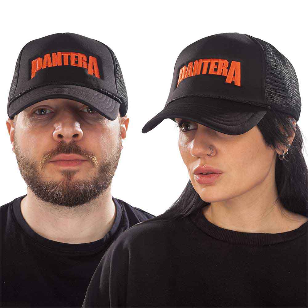 Pantera Unisex Baseball Cap Logo (Mesh Back) Black