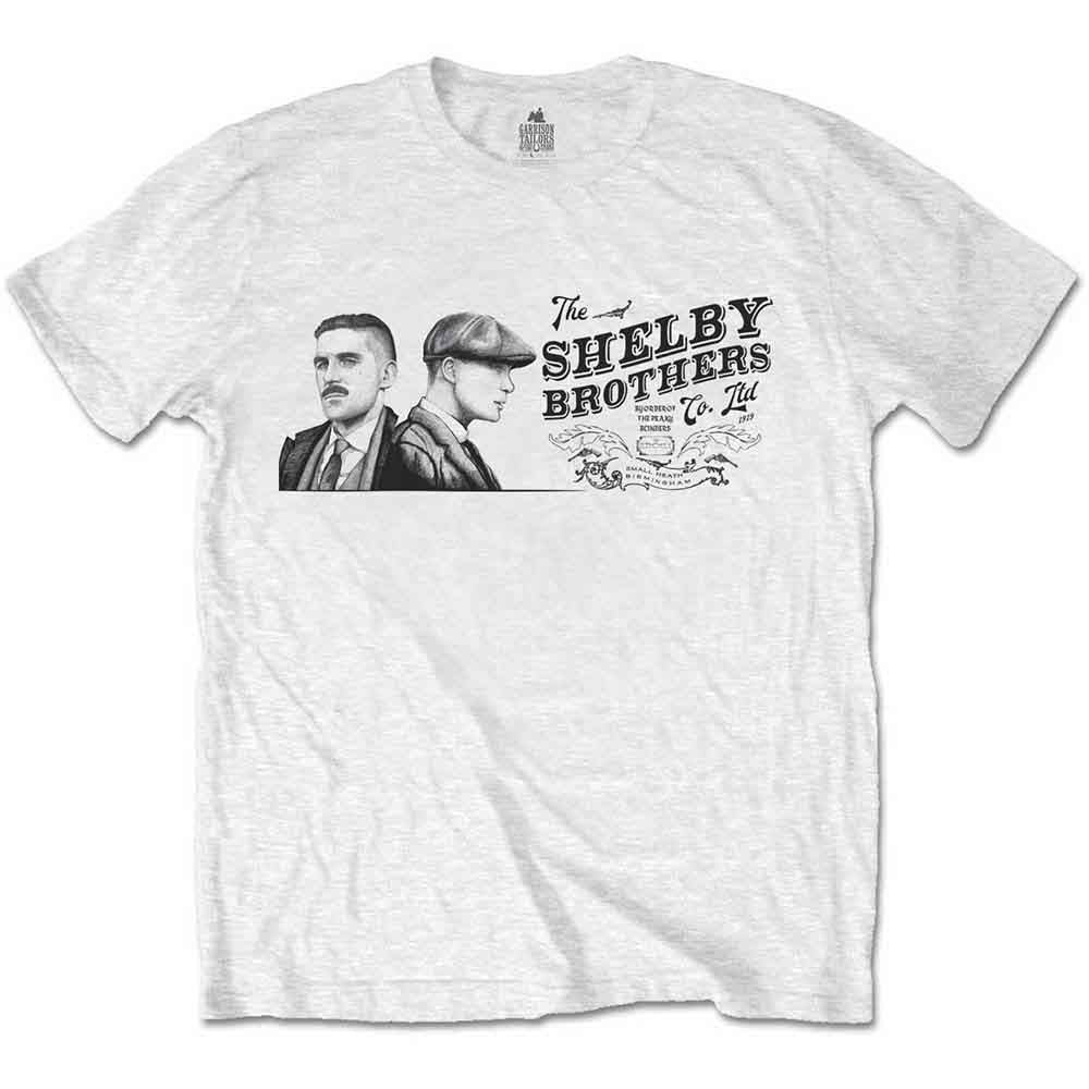 Peaky Blinders Men's T-Shirt Shelby Brothers Landscape White (S)