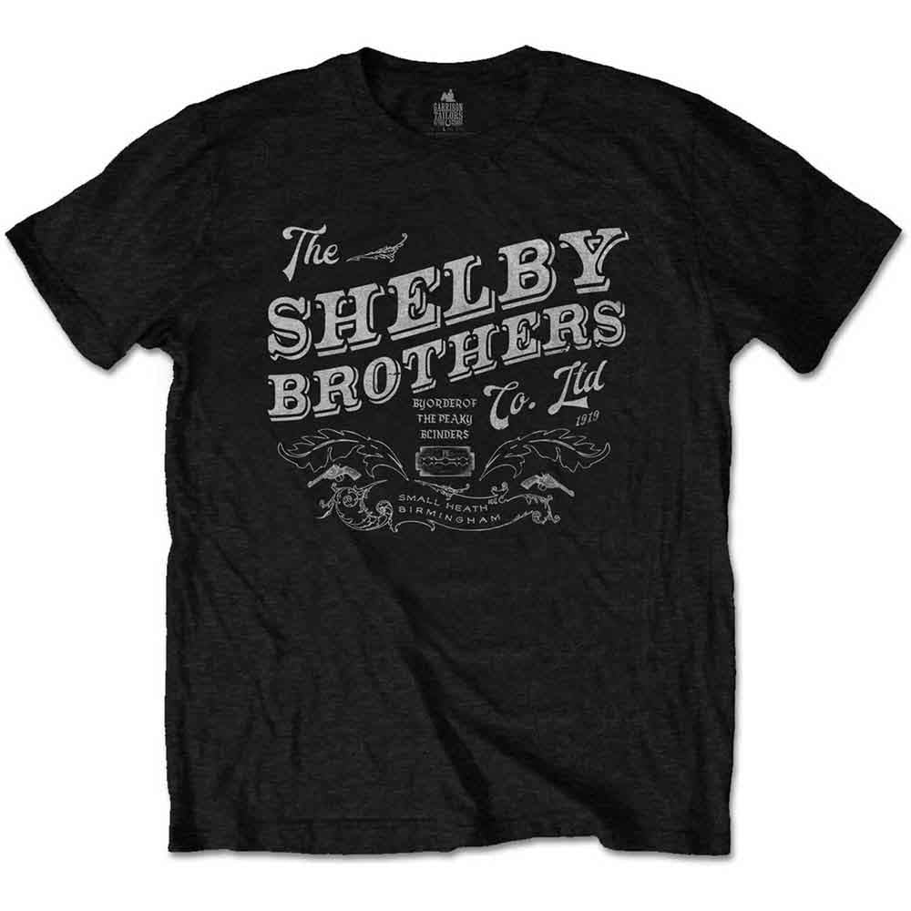 Peaky Blinders Men's T-Shirt The Shelby Brothers Black (XXL)