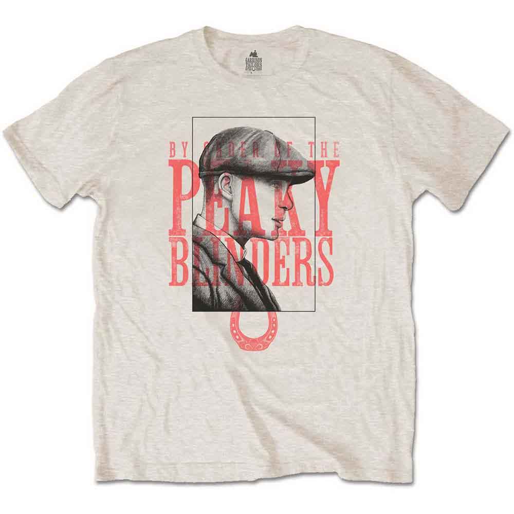 Peaky Blinders Men's T-Shirt Red Logo Tommy Sand (S)