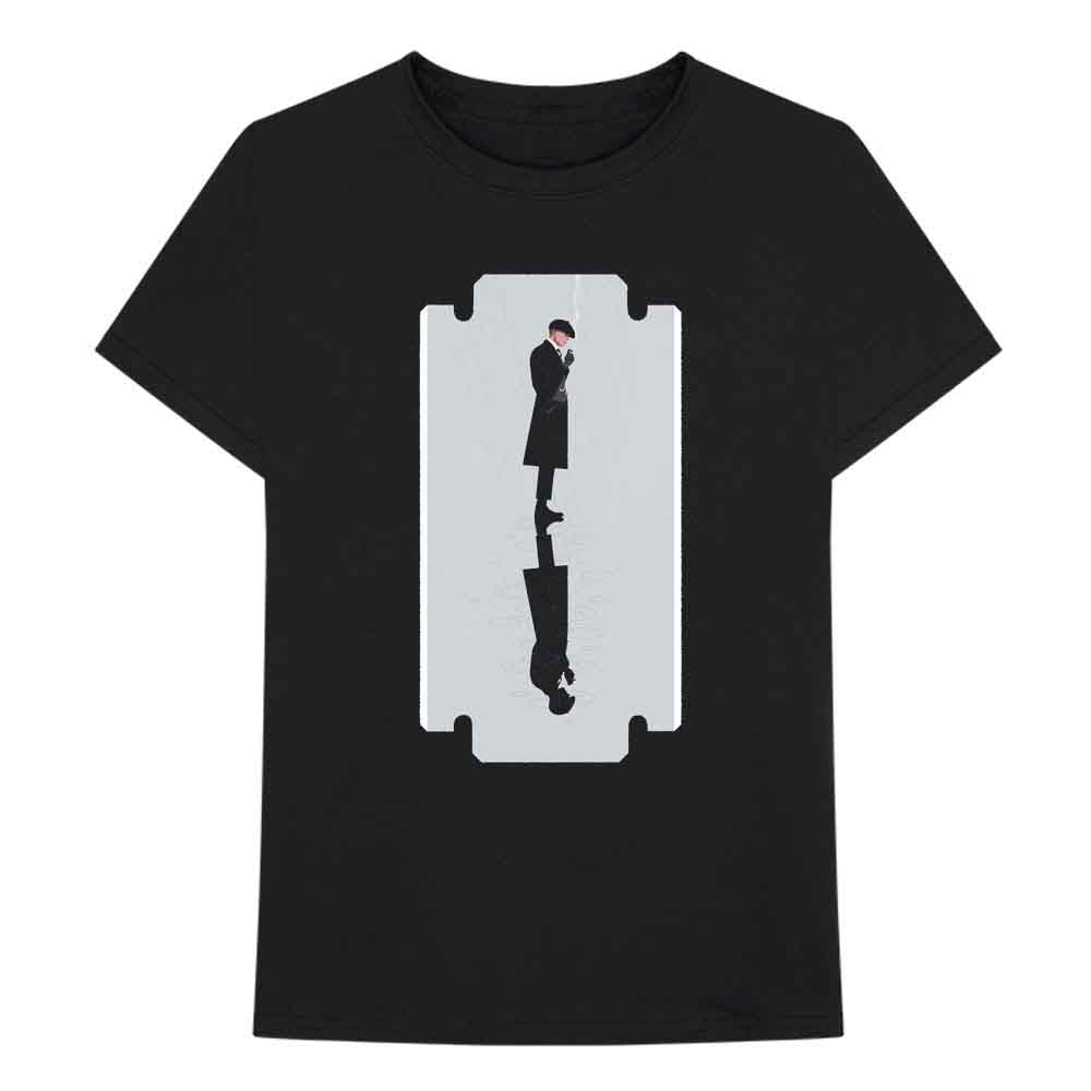 Peaky Blinders Unisex T-Shirt Tommy Razorblade Black (S)