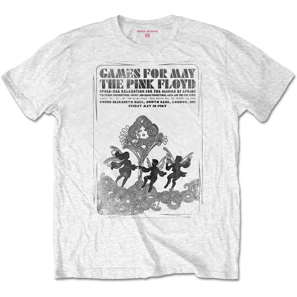 Pink Floyd Unisex T-Shirt Games For May White (S)