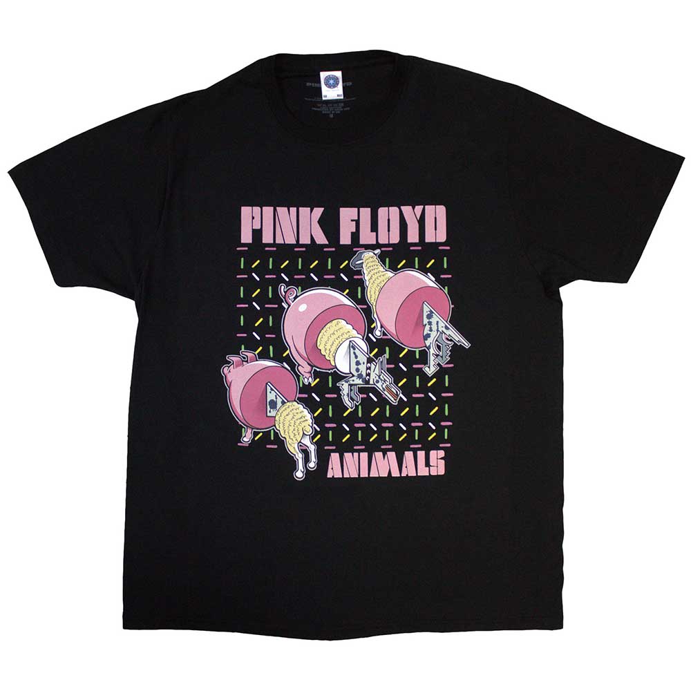 Pink Floyd Unisex T-Shirt Pig Wolf Sheep Black (XXL)
