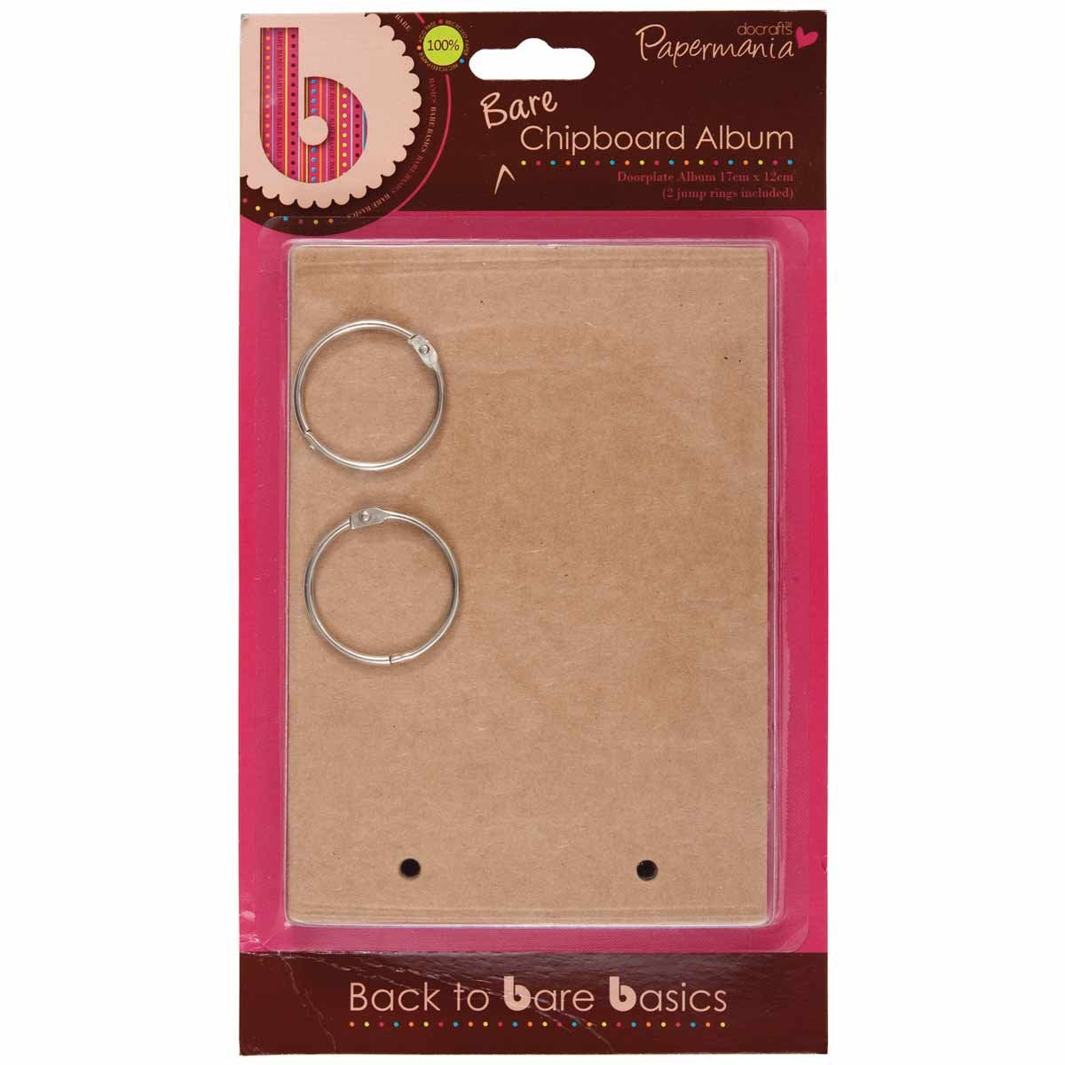 Bare Basics Chipboard Album 17cm x 12cm (6pc)