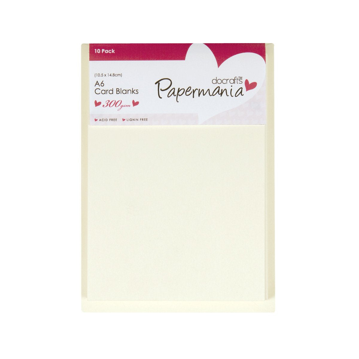 Papermania Cards & Envelopes A6 300gsm Cream (10pk)