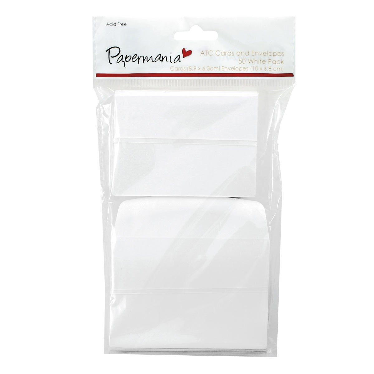 Papermania ATC Cards & Envelopes White (50pk)