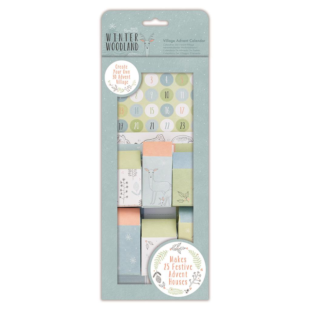 Papermania Village Advent Calendar - Winter Woodland